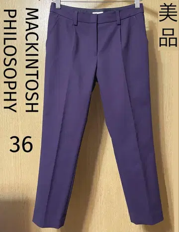 새상품급 MACKINTOSH PHILOSOPHY 센터 프레스 팬츠