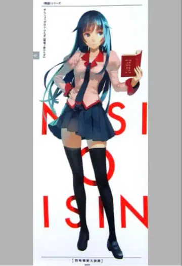 이야기 시리즈 센죠가하라 히타기 극세사 타월 니시오 이신 대사전 굿즈