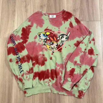 jouetie 쥬에티 파워퍼프걸즈 타이다이 맨투맨 M