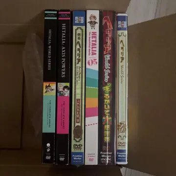 헤타리아 애니메이션 DVD 애니메이트 한정판 세트 모음 혜택 비매품 카드