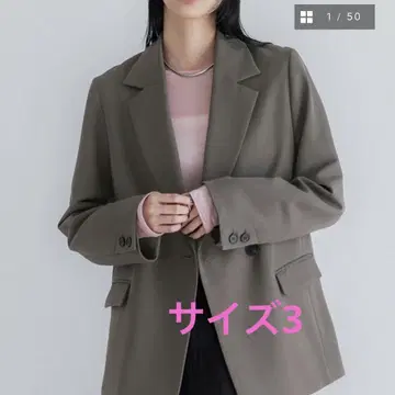 crewre 더블 테일러드 자켓 모카 사이즈 3