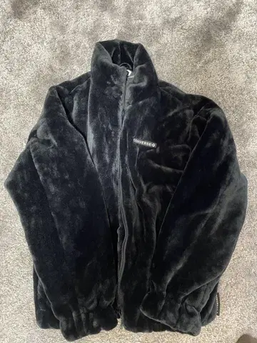 CONVERSE 플리스 자켓 L 블랙