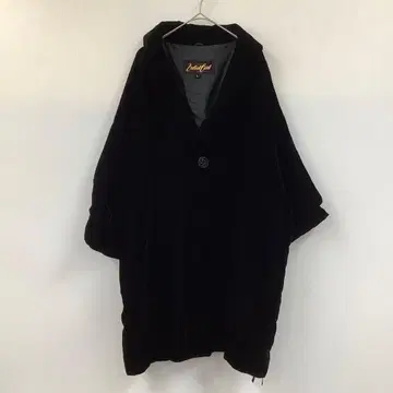 Velvet Coat 벨벳 겉옷 코트 벨로아 코트 블랙 일본 의류