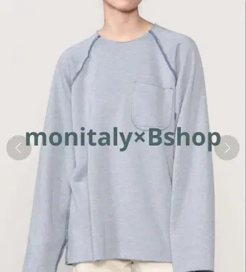monitaly x Bshop 속기모 맨투맨 블루 XL