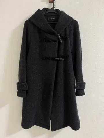 mizuiro ind 더플 코트 다크 그레이