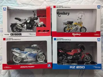 아오시마 1/12 4대 세트 NSR250R RZ250 Monkey 외