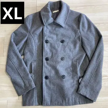 더블 브레스트 피 코트 그레이 XL