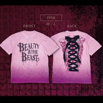 HYDE BEAUTY&THE BEAST 한정판 T셔츠 핑크 M사이즈