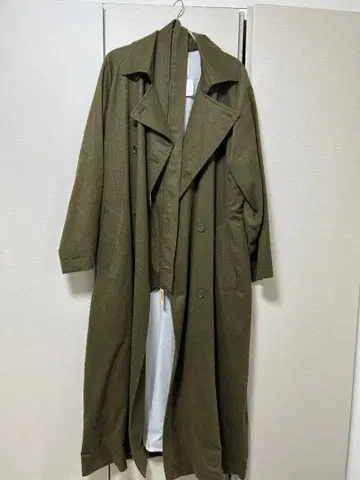 snow peak 알파카 트렌치코트 올리브