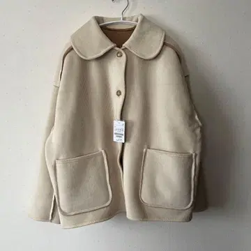 카라 부착 리버서블 코듀로이 보아 자켓