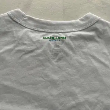 훼미리마트 GAHLUMN 화이트 롱 슬리브 T셔츠