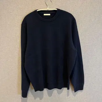 [ 미사용 ] ZARA 네이비 크루넥 스웨터 울과 캐시미어 블렌드