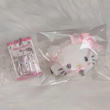헤어 클립 화이트 프릴 디자인 시리즈 키티 패키지 미니어처