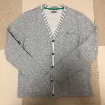 새상품급 LACOSTE 와펜 로고 가디건 남성용 M