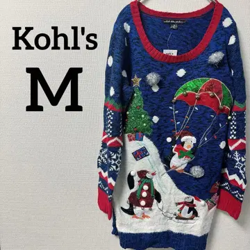 단 하나뿐인 Kohl's 크리스마스 여성용 니트 스웨터 [ M ]