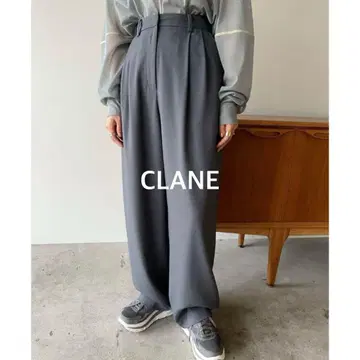 CLANE 베이직 턱 팬츠/BASIC TUCK PANTS 그레이