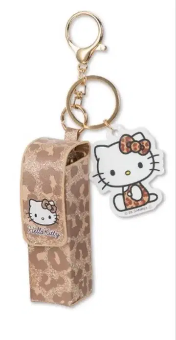 아베일 키티 립 케이스 레오파드 무늬