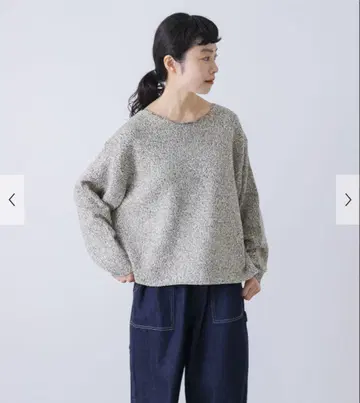 카구레 택 포함 새상품 테이프얀 보트넥 니트 어반 리서치 도어스