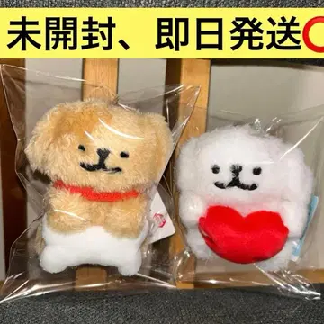 [최저가] Maltese 말티즈 볼 체인 포함 봉제 인형 2개