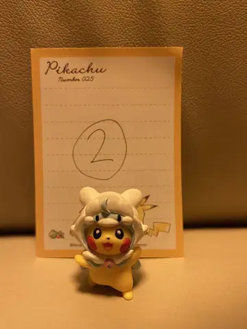 메가 판초를 입은 피카츄 미니 피규어 메가 대짱이