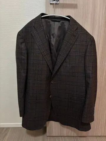 DURBAN 더반 체크 무늬 브라운 자켓