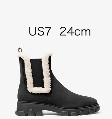 새상품 마이클코어스 믹스 미디어 레이스업 부츠 24cm