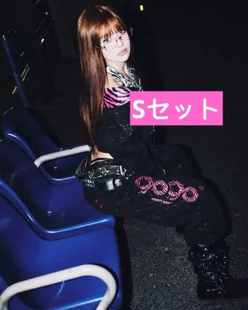 9090 girl 셋업 OG Logo Glitter S