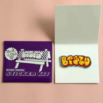 BE:FIRST 시크릿 모코모코 자수 스티커 랜덤 BESTY