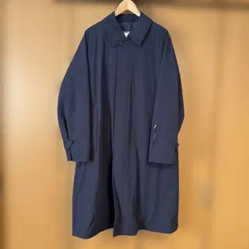 소프넷 네이비 스텐카라 코트