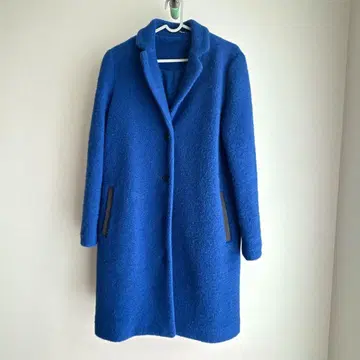 [주말 세일 niko and -] 로얄 블루 울 코트 부클레 조 M