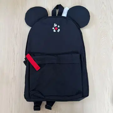 [ 새상품 ] 미키마우스 귀 달린 블랙 백팩