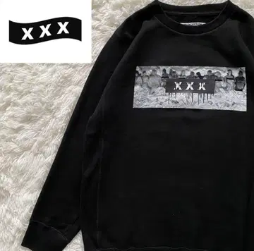 갓 셀렉션 프린트 트레이닝복 백 로고 파일 안감 블랙 새상품급 XXX