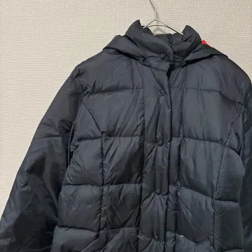 lovelivelife 다운 자켓(S) 블랙 무지 후드 탈부착 가능