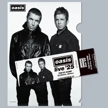 oasis live '25 도쿄돔 한정판! 시리얼 티켓 & 클리어 파일