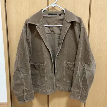 유니클로 브라운 코듀로이 테일러드 자켓