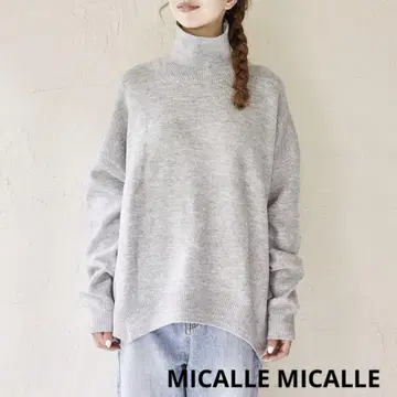 새상품급 MICALLE MICALLE 미카레미카레 하이넥 니트