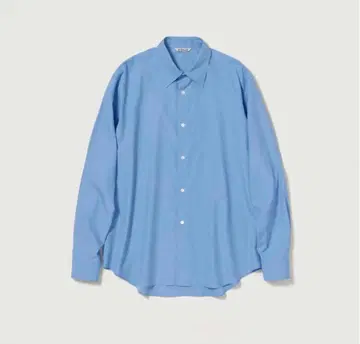 AURALEE WASHED FINX TWILL SHIRT BLUE 3