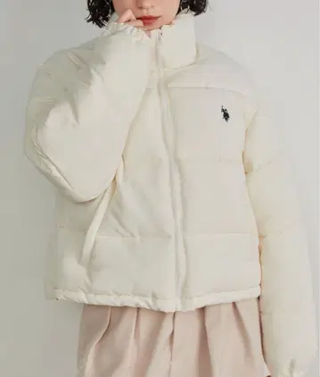 [ U.S. POLO ASSN. ] 숏 기장 에코 다운 블루종
