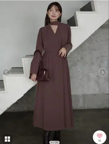 [ 완판템 ] anuans 아뉴앙스 원피스 카키 브라운 anuance