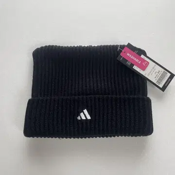 adidas 블랙 고양이 귀 니트 모자 / 비니 프리 사이즈
