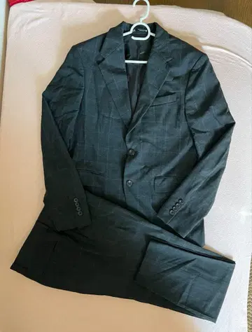 ZARA 수트 셋업 스트라이프 그레이