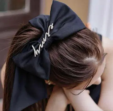 택 포함 새상품 eimy istoire 리본 머리핀 블랙