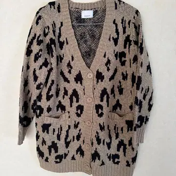 EGOIST 레오파드 무늬 긴팔 가디건