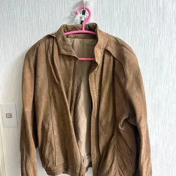 브라운 가죽 자켓 빈티지