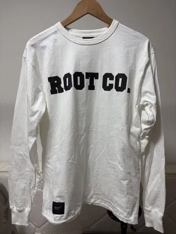 ROOT CO. 화이트 롱 슬리브 T셔츠
