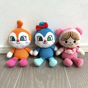 호빵맨 캐릭터 봉제 인형 3개 세트