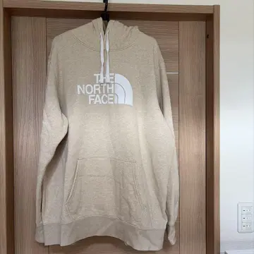 THE NORTH FACE 베이지 후드 부착 후드티