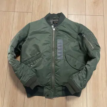 BEAMS MA-1 L2-B 플라이트 자켓 올리브 그린