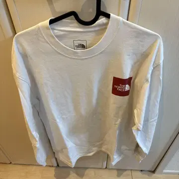 THE NORTH FACE 화이트 긴팔 티셔츠 M