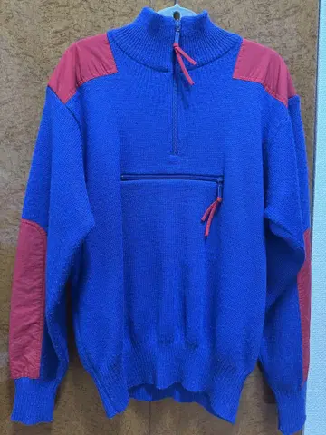 80s L.L.Bean HIGH-TREK 하프 지퍼 니트 스웨터